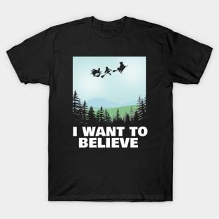 Hocus Pocus I Want to Believe X-Files Mashup T-Shirt